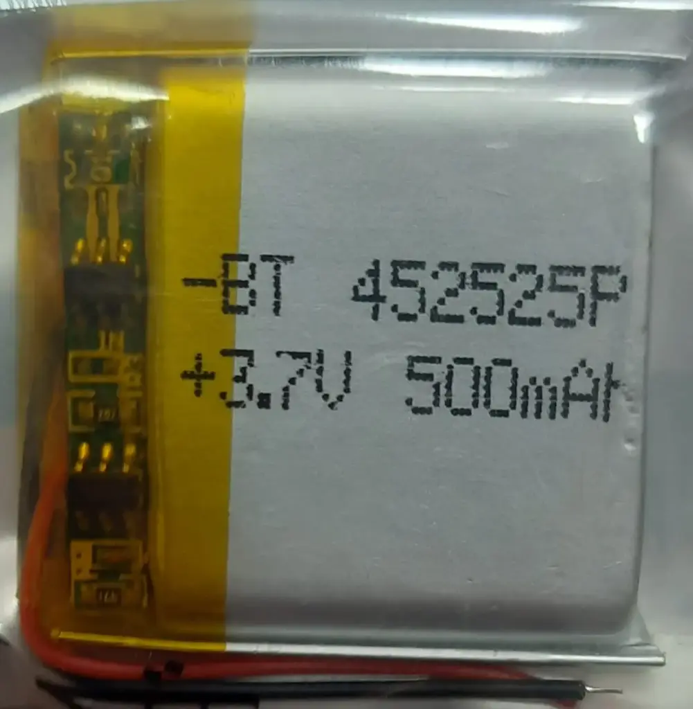 LIPO Battery Cell 452525p 3.7V 500mAH